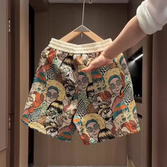 Summer New American Yarn-dyed Jacquard Casual Shorts