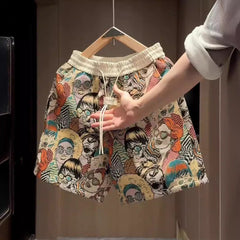 Summer New American Yarn-dyed Jacquard Casual Shorts