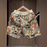 Summer New American Yarn-dyed Jacquard Casual Shorts