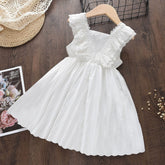 Korean Girls Lace White Fashion Special Dress