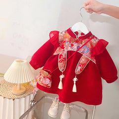 Fashion Personality Girls Cheongsam Dress